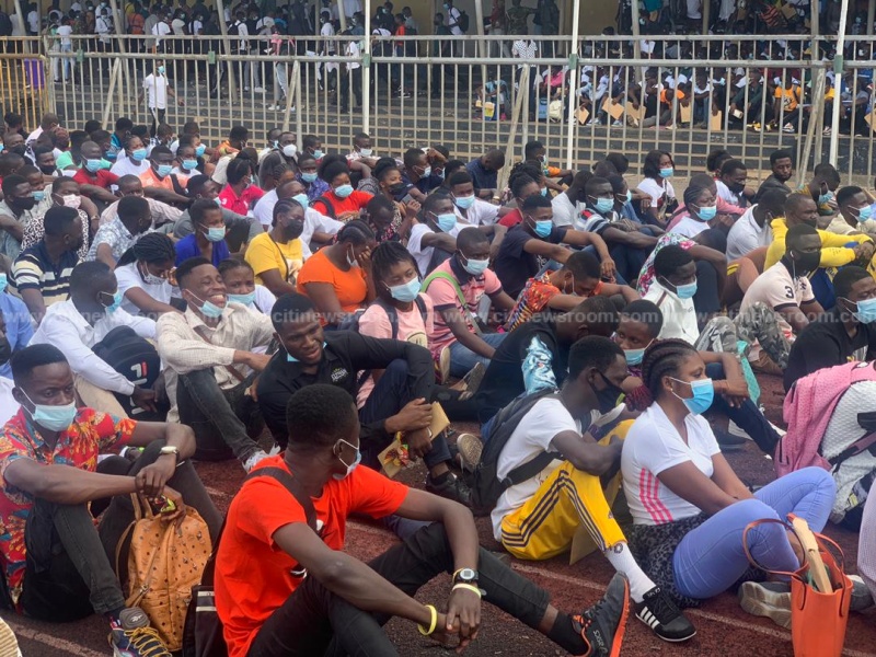 Army recruitment: Thousands turn up for medical screening at El-Wak Stadium