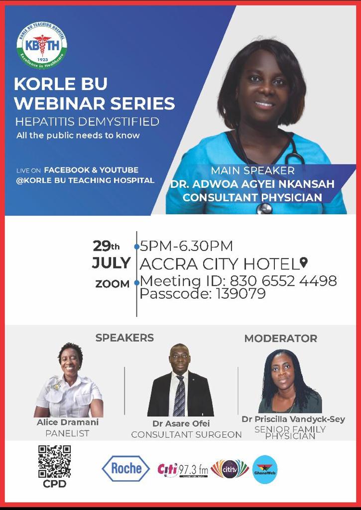 Korle Bu Teaching Hospital to educate public on health-related issues via webinar series