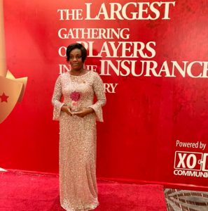 Sarah Adu-Gyan wins 2021 Agent of the year at the Ghana Insurance Awards