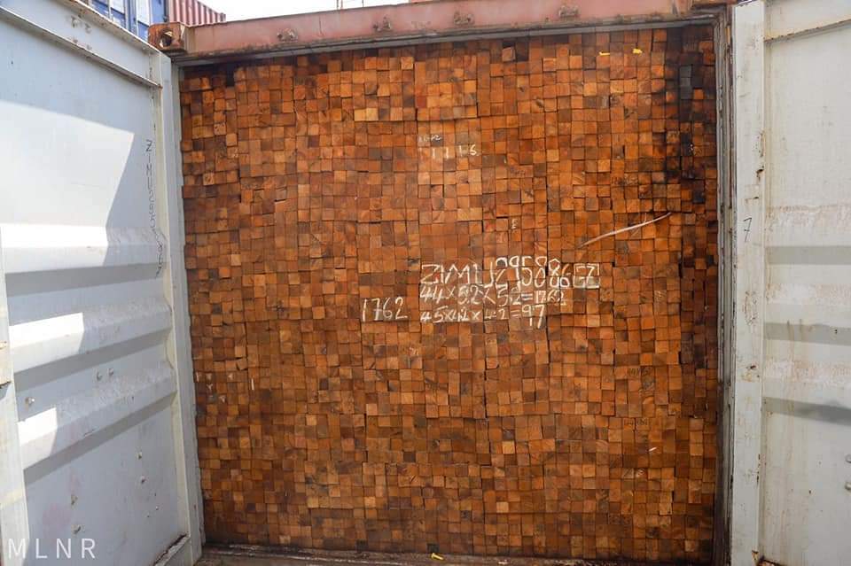 13 containers of Rosewood impounded at Tema Port