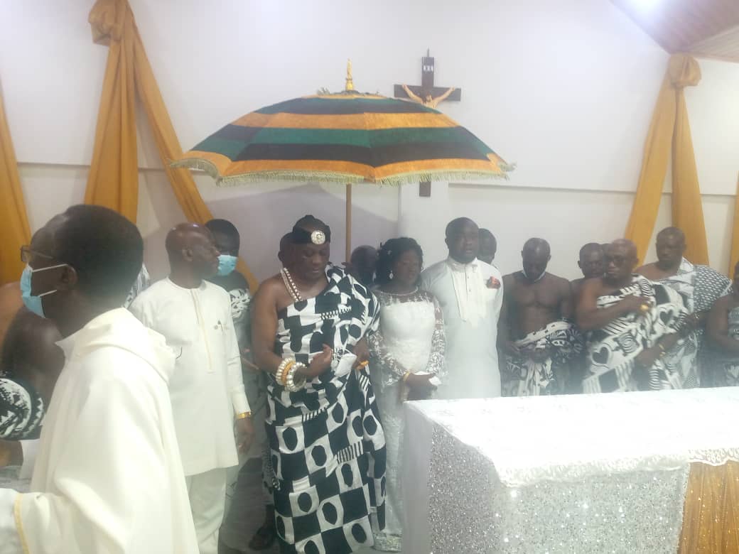 Omanhene of Juaben builds Chapel for Catholic Church to mark 76th birthday