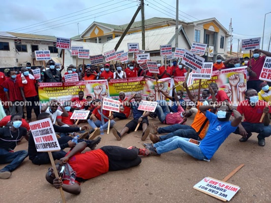 Group demonstrates in Tamale over ‘low’ pay rise for public sector workers