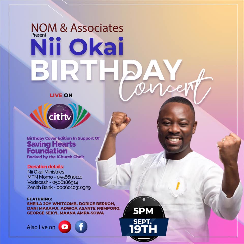 Nii Okai to support children with heart-related diseases on his birthday