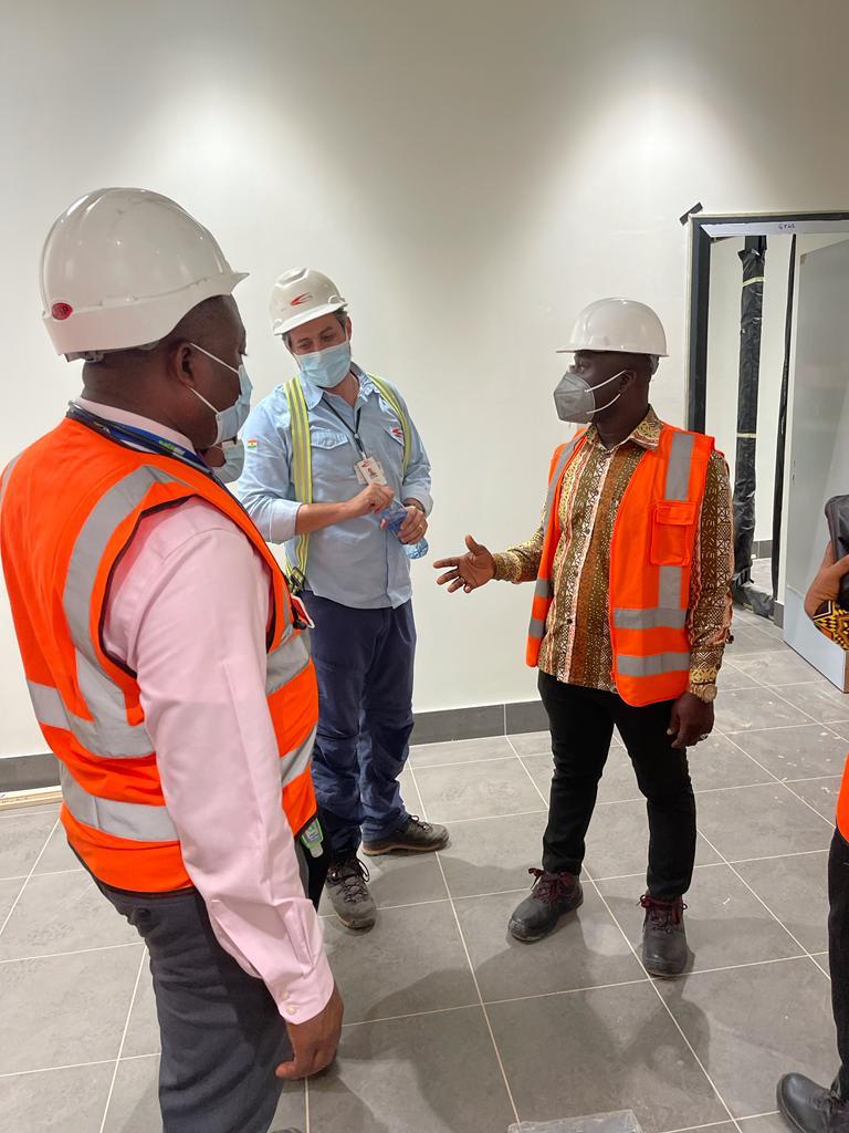 Deputy Transport Minister, Obeng Adom inspects expansion works on Kumasi Airport