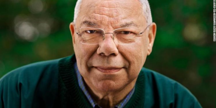Colin Powell at his home in Virginia.    Powell is an American statesman and a retired four-star general in the United States Army.  He was the 65th United States Secretary of State, serving under U.S. President George W. Bush from 2001 to 2005, the first African American to serve in that position.