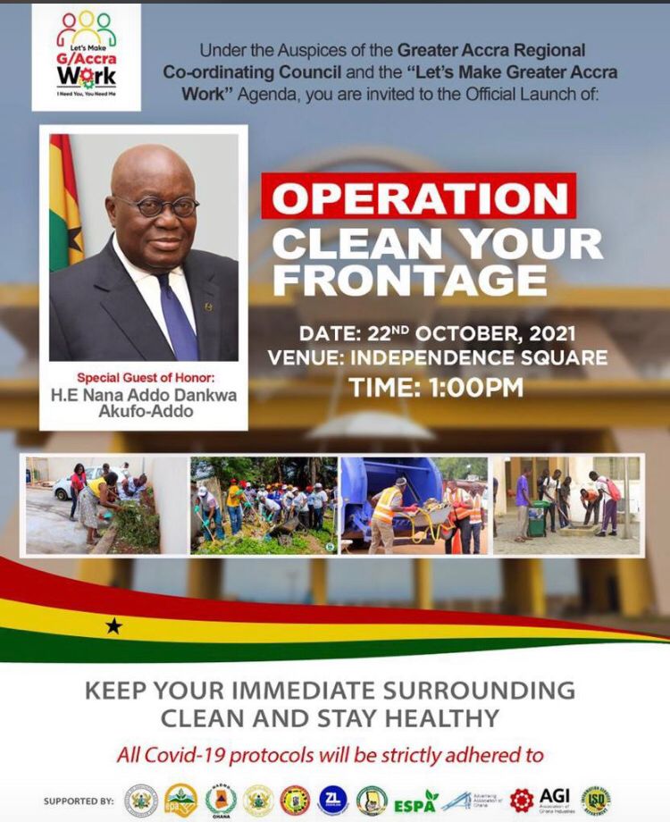Government to launch ‘operation clean your frontage’ in Greater Accra today
