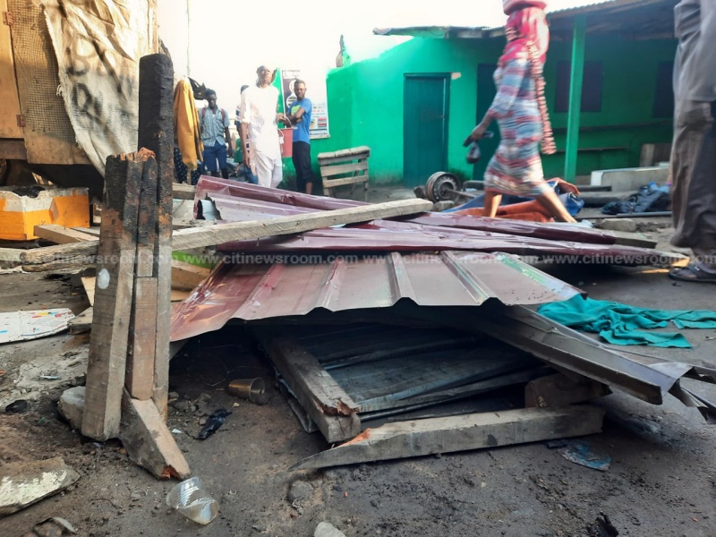 Structures impeding access to Kasoa old market demolished