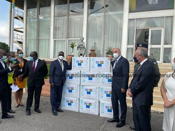 Ghana receives 150,000 doses of COVID-19 vaccines from Greece government