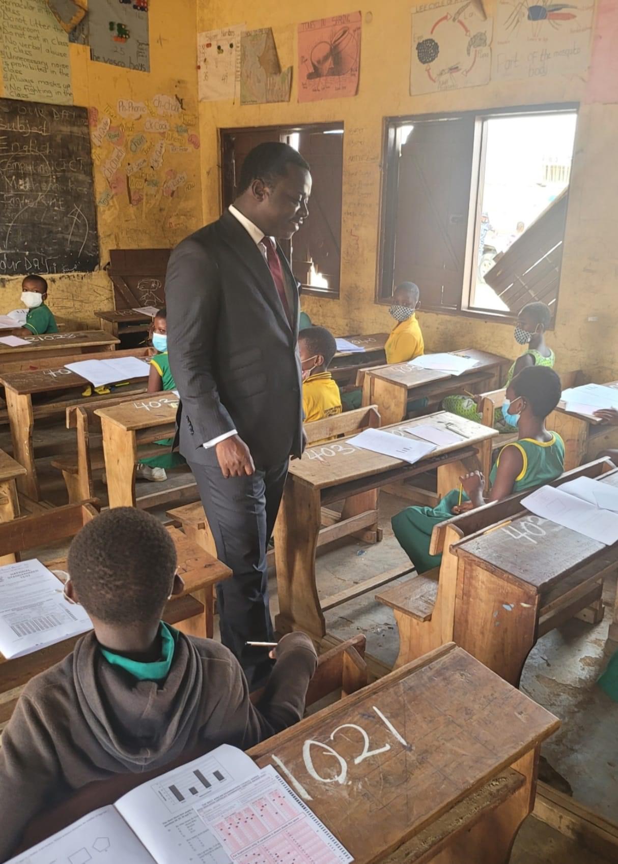 National Standardised Tests: Ntim Fordjour visits some centres in Central Region
