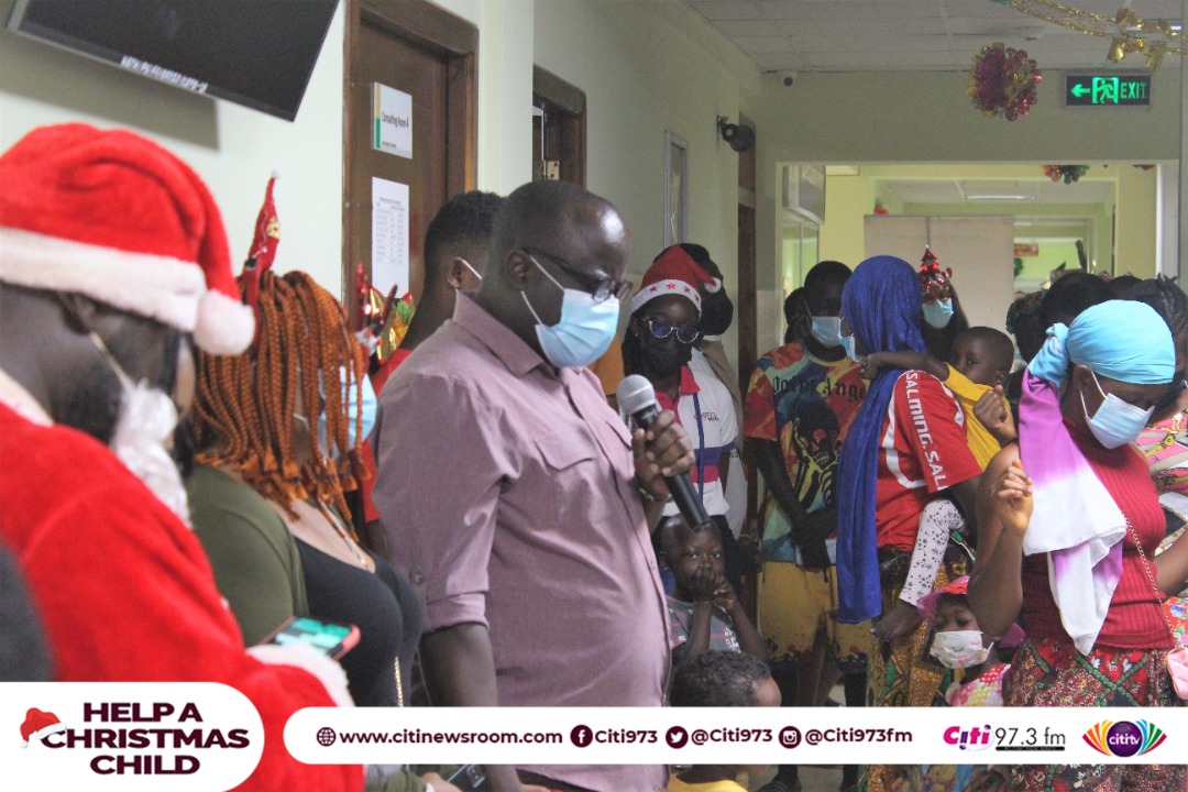 Help A Christmas Child: Citi FM/TV staff fete kids at Korle Bu Burns Centre