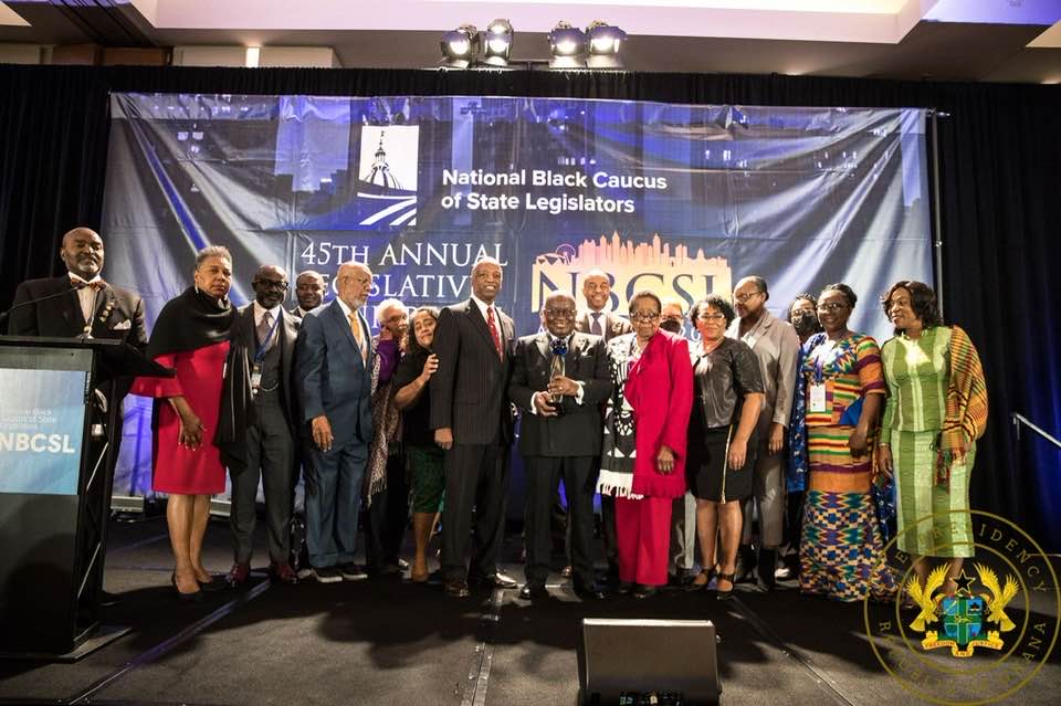 Akufo-Addo receives ‘International Nation Builders Award’ from black US Legislators 