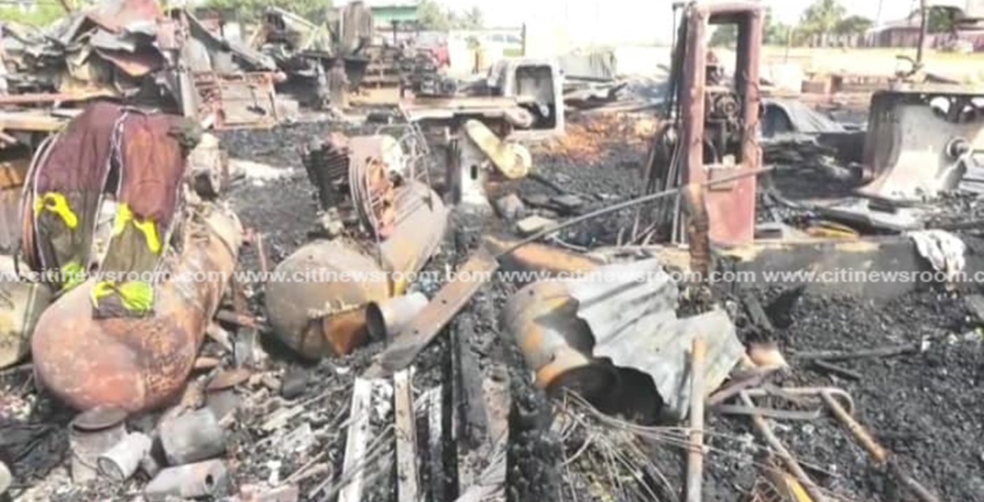 Kumasi: Fire destroys shops at Buokrom B-line