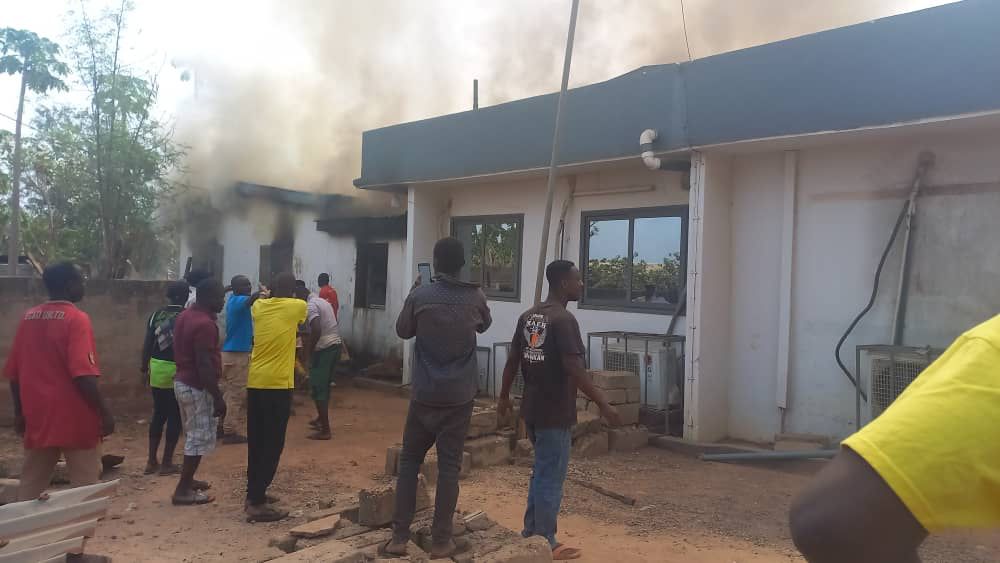 Fire guts GCB residential building in Nkwanta