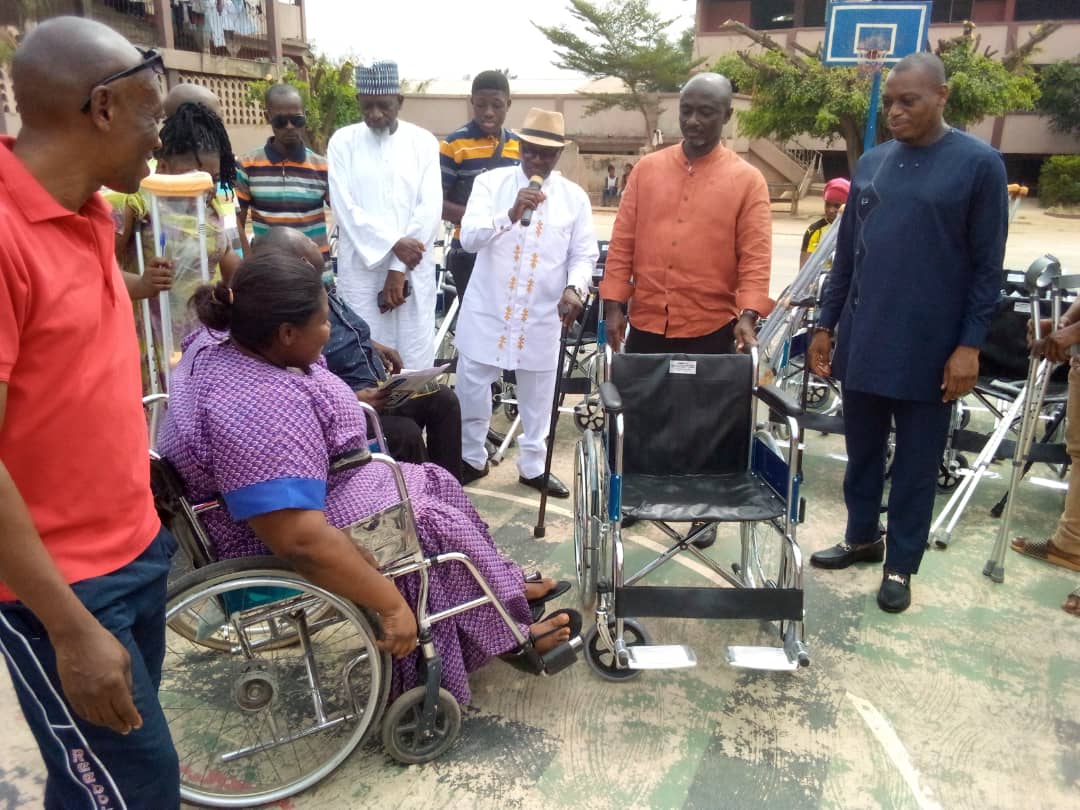 Ambassador Boateng leads donation to disabled community