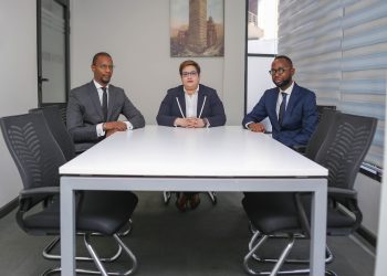 From left: Hafi Barry, Regional Head of Sales, Africa; Meryem Habibi, Chief Revenue Officer; and Nana Yaw Owusu Banahene, Ghana Country Manager for AZA Finance