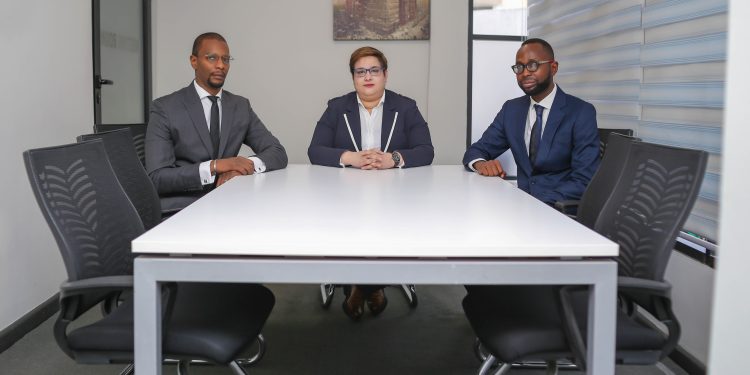 From left: Hafi Barry, Regional Head of Sales, Africa; Meryem Habibi, Chief Revenue Officer; and Nana Yaw Owusu Banahene, Ghana Country Manager for AZA Finance