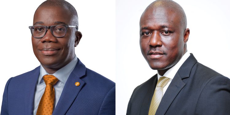 From left to right: Julian Opuni, Managing Director, Fidelity Bank Ghana Limited and Eli Hini, CEO, Mobile Money Limted
