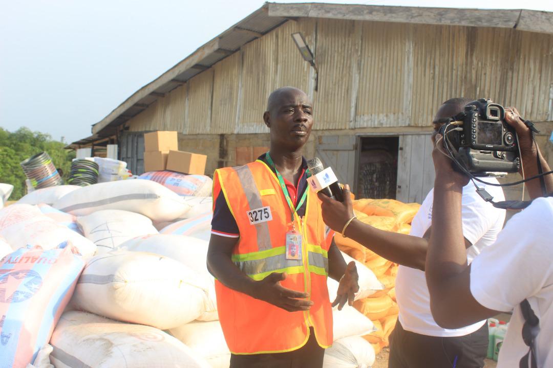 Jospong Group donates relief items to Appiate explosion victims