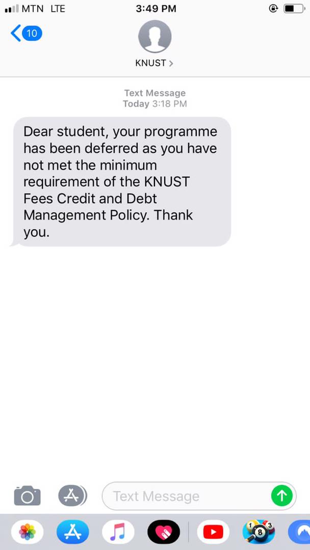 KNUST defers scores of students over inability to pay school fees