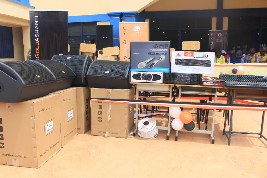 AngloGold Ashanti donates furniture, public address system to Obuasi Sec. Tech