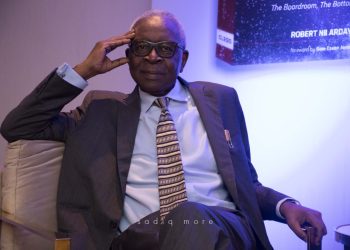 Mr. Kojo Bentsi-Enchill at the author's book launch (Corporate Governance) in 2019