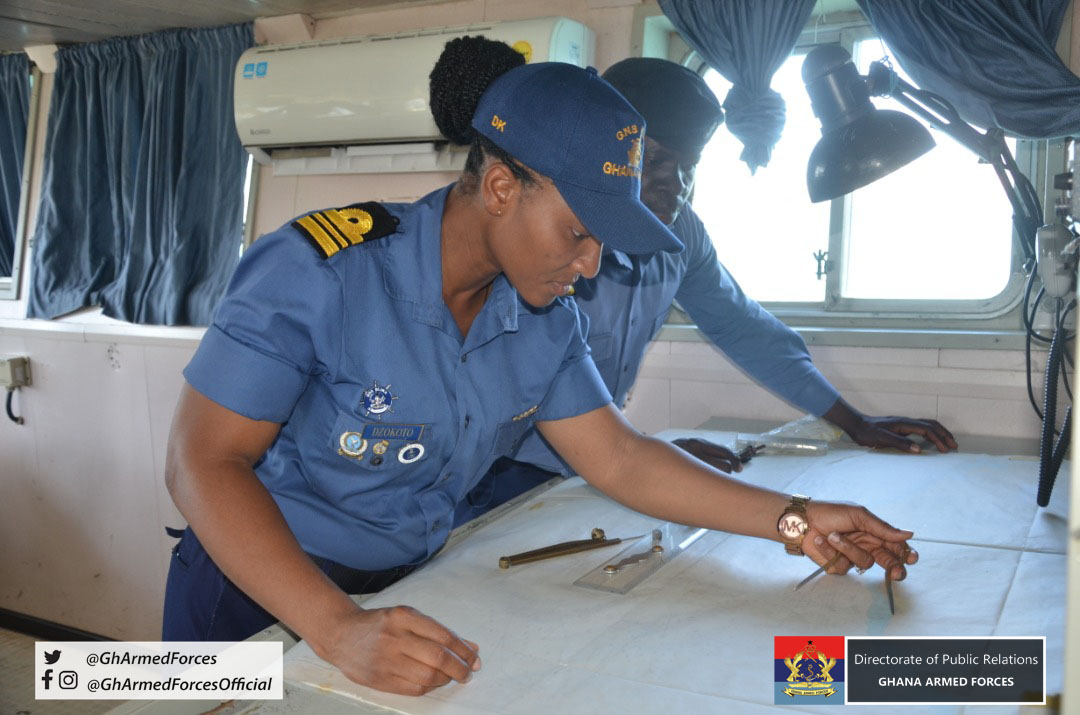1st female Ghana Navy Commanding Officer sails to Nigeria for Maritime exercise