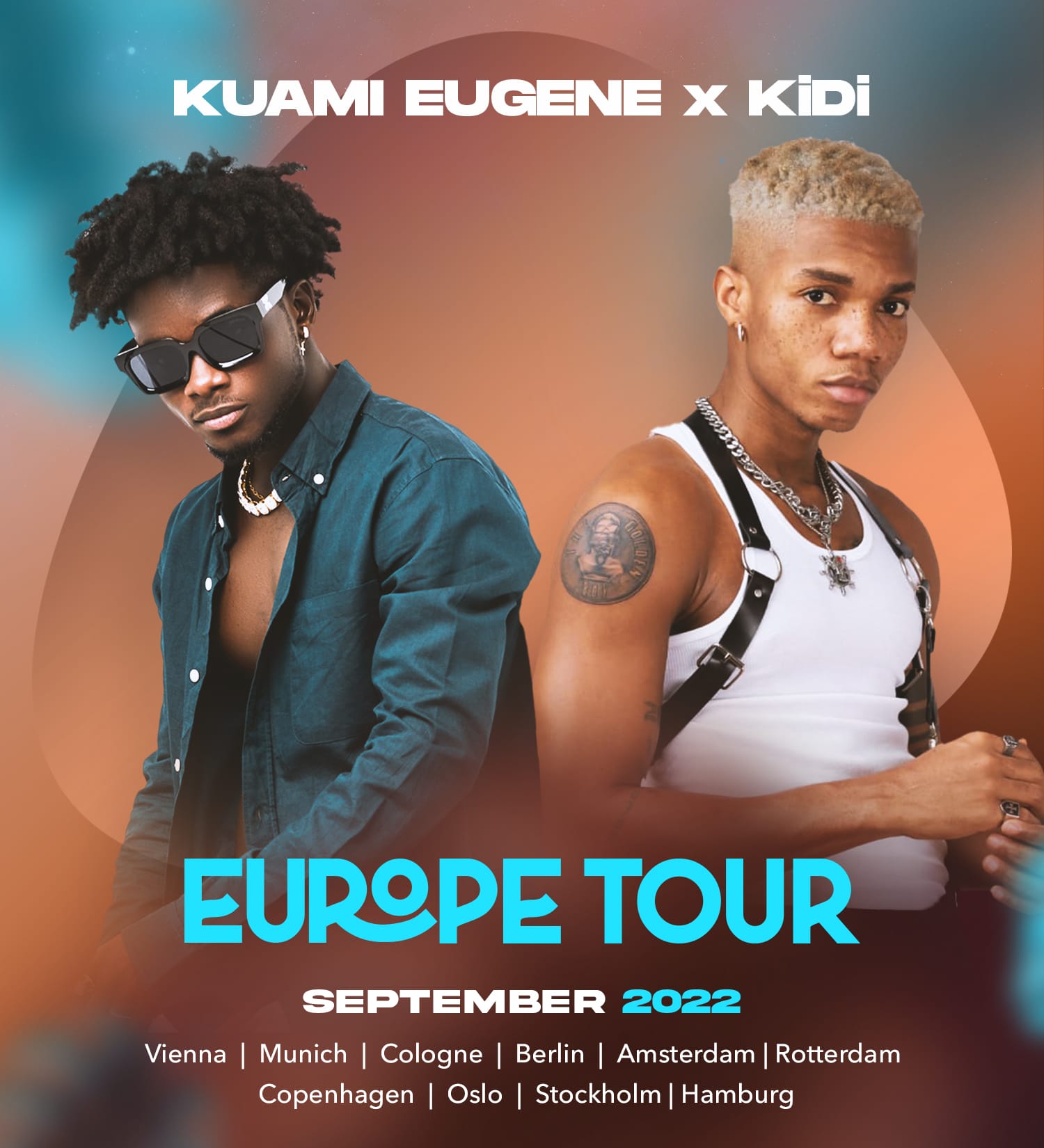 Kuami Eugene and KiDi to tour 10 cities in Europe