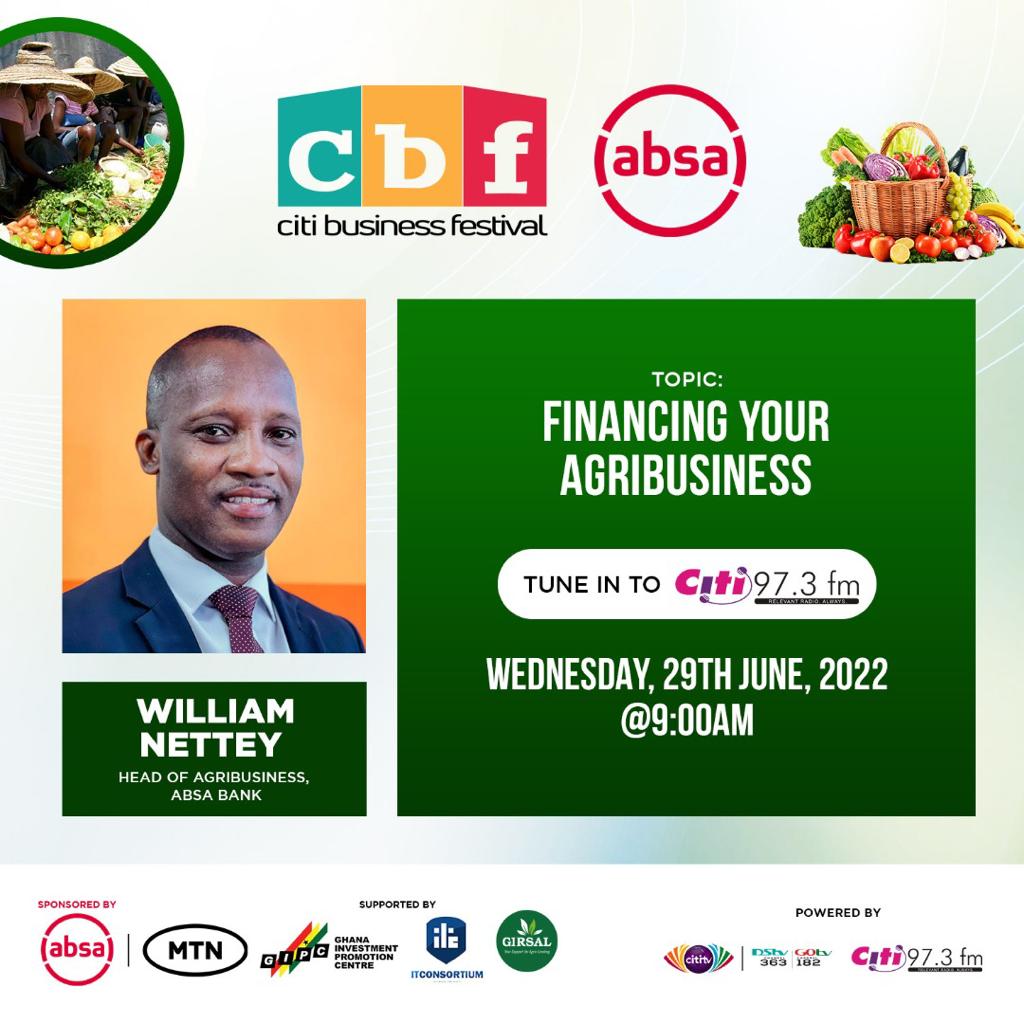 #CitiBusinessFestival: Absa Bank Ghana asks agribusinesses to come for financial support