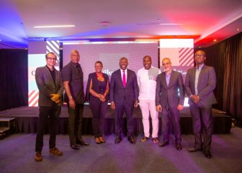 From left to right_ Sumanta Ganguly – Chief Strategy Officer, Ogilvy Africa, Ato Afful, The Managing Director of Graphic Communications Group Limited, Akua Owusu Nartey - Regional Managing Director, Ogilvy Africa, Kojo Oppong Nkrumah - Minister for Information, Ghana, Eric Nsarkoh, - Head of Engineering at Stanbic Bank Ghana, Vikas Mehta - Chief Executive Officer, Ogilvy Africa and David Anku – Deputy Managing Partner, Ogilvy Africa