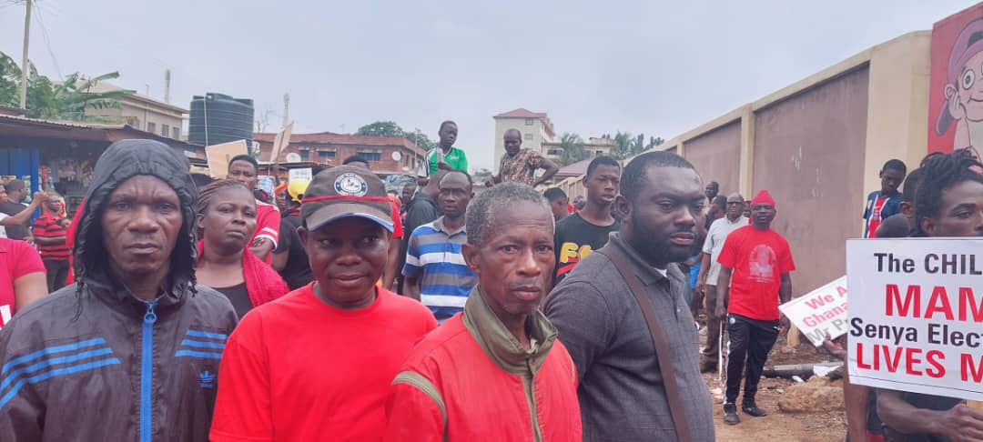 Residents around Maamobi market protest planned demolition exercise