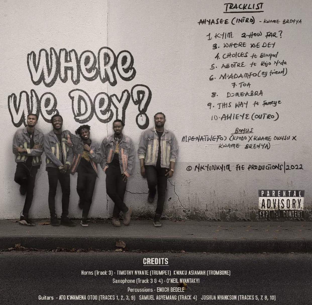 Nkyinkyim band releases 10-track album ‘Where We Dey?’ [Listen]