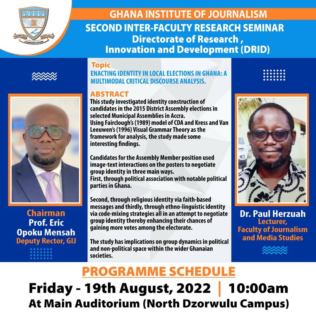 GIJ’s Research Directorate to hold second inter-faculty seminar on August 19