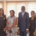 The Hon. Attorney General and Minister of Justice M. Godfred Yeboah Dame receives a farewell courtesy call from the first group of beneficiaries of the Government of Ghana - Georgetown Law Center Scholarship