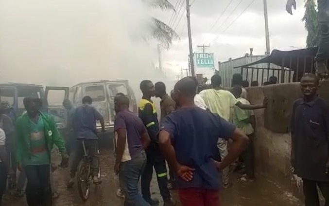 Six shops, vehicles destroyed by fire at Asafo