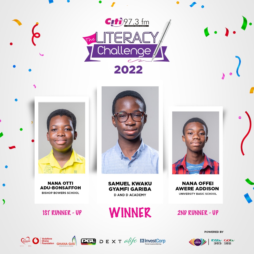 D and D Academy’s Samuel Gariba wins 2022 edition of ‘The Literacy Challenge’