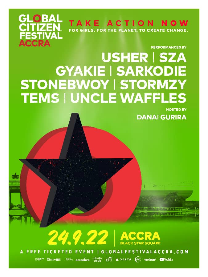 More artists set to perform at 10th Global Citizen Festival in Accra