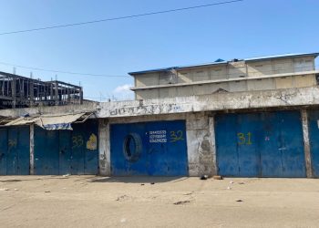 Shops closed at Abossey Okai as part of the protest