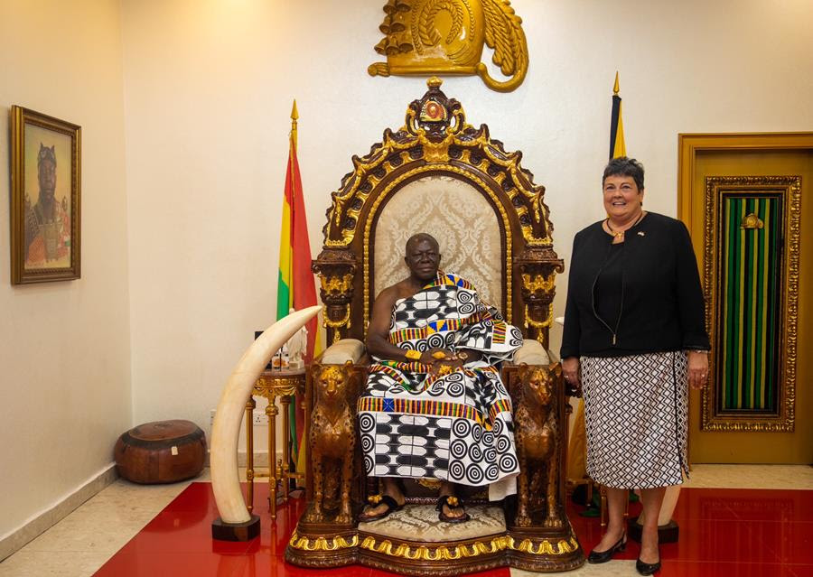 U.S. Ambassador visits Kumasi to meet Asantehene, partners