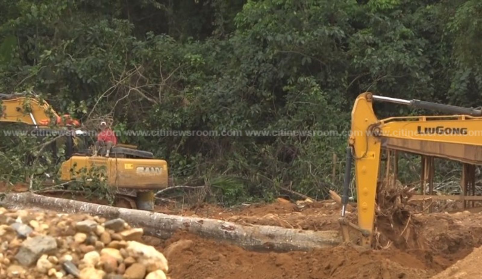 Cocoa farms in Kwaebiberem municipality turned into galamsey pits