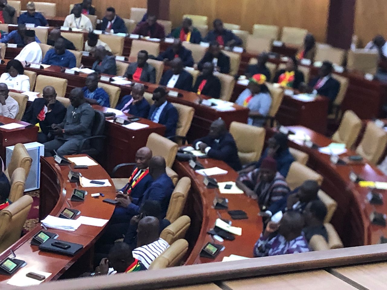 NDC, NPP MPs in Parliament as Ofori-Atta presents 2023 budget