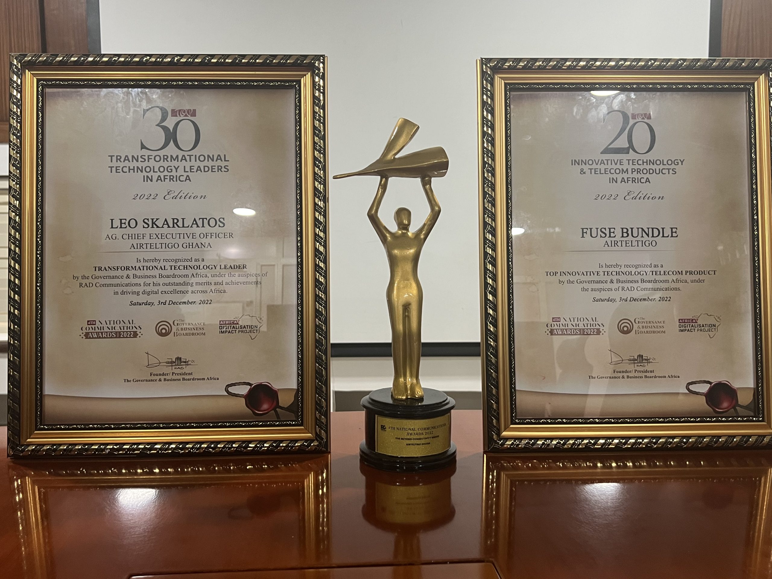 AirtelTigo wins Beyond Connectivity Award, 3 others at National Communication Awards