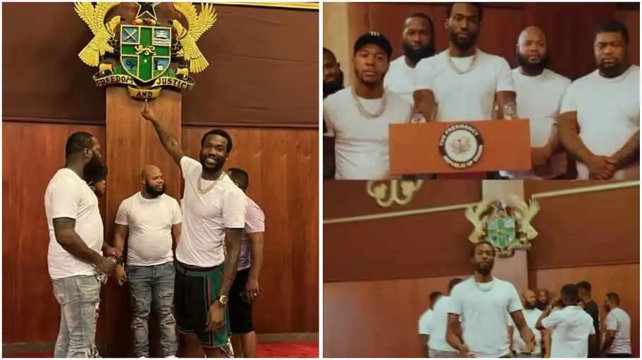 How Ghanaian celebrities reacted to Meek Mill's Jublilee House video shoot