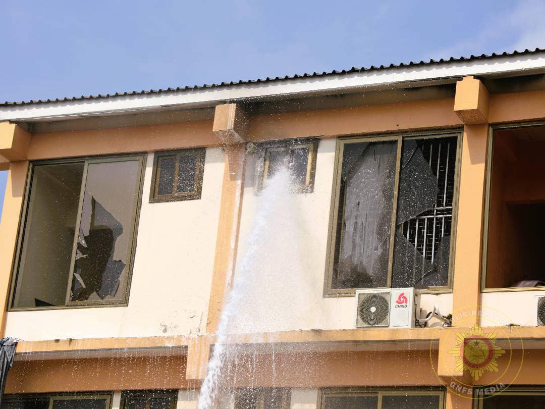 GNFS swiftly stops fire outbreak at Police Headquarters