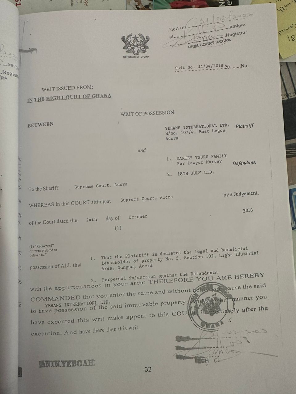 It is not my signature – Court Registrar testifies in McDan vs Yehans Int. case