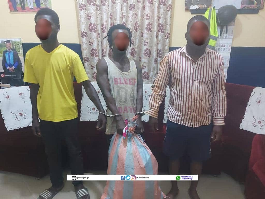 Three persons arrested over robbery attack on gold-buying shop in Tarkwa