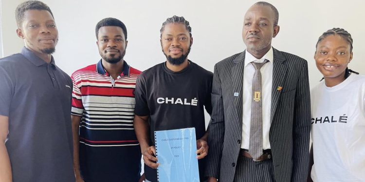 Team Chalé Clothing & Mr. Issah Mahama, CEO, IP and Research Consult and Principal Research Officer, Copyright Office