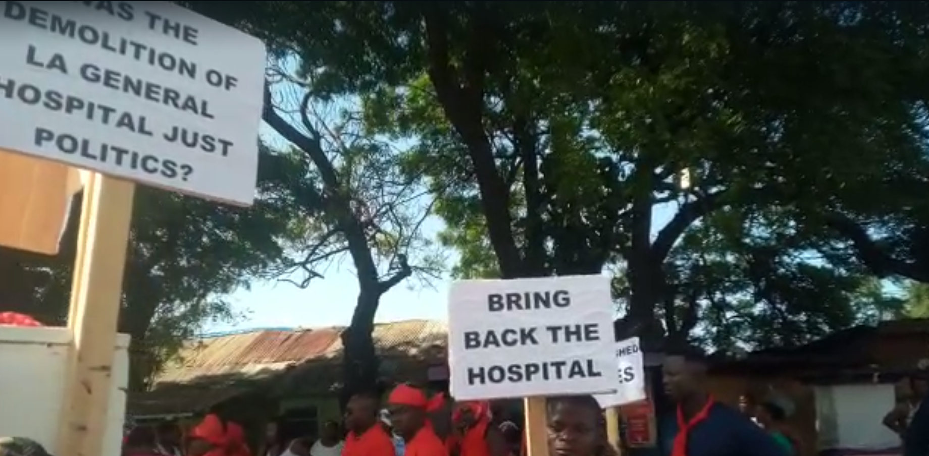 La residents demonstrate again over stalled General Hospital project