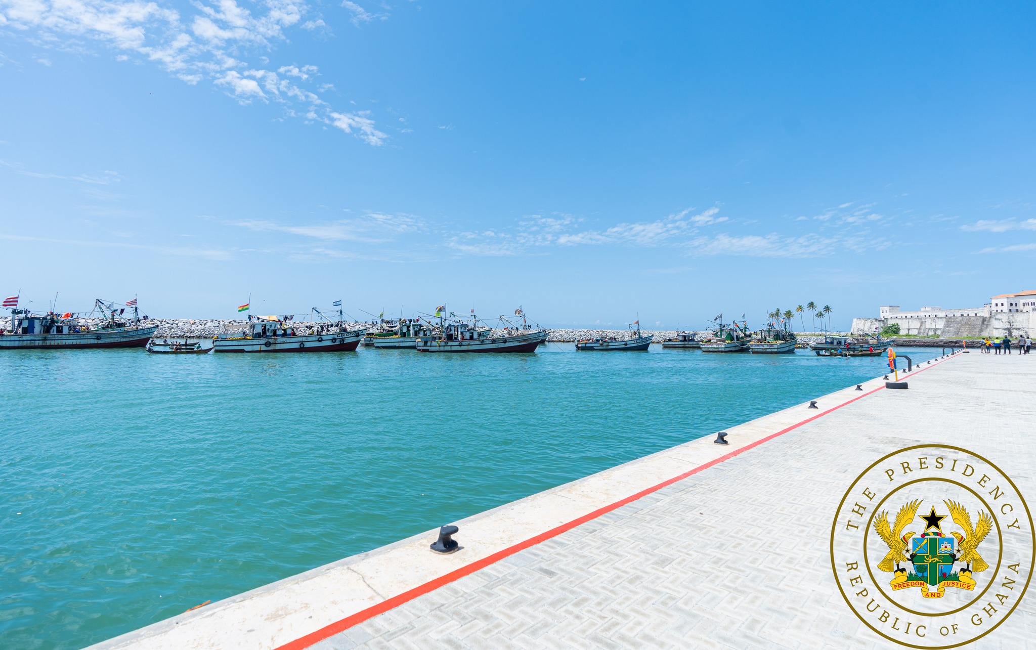 Akufo-Addo commissions €84m Elmina Fishing Harbour