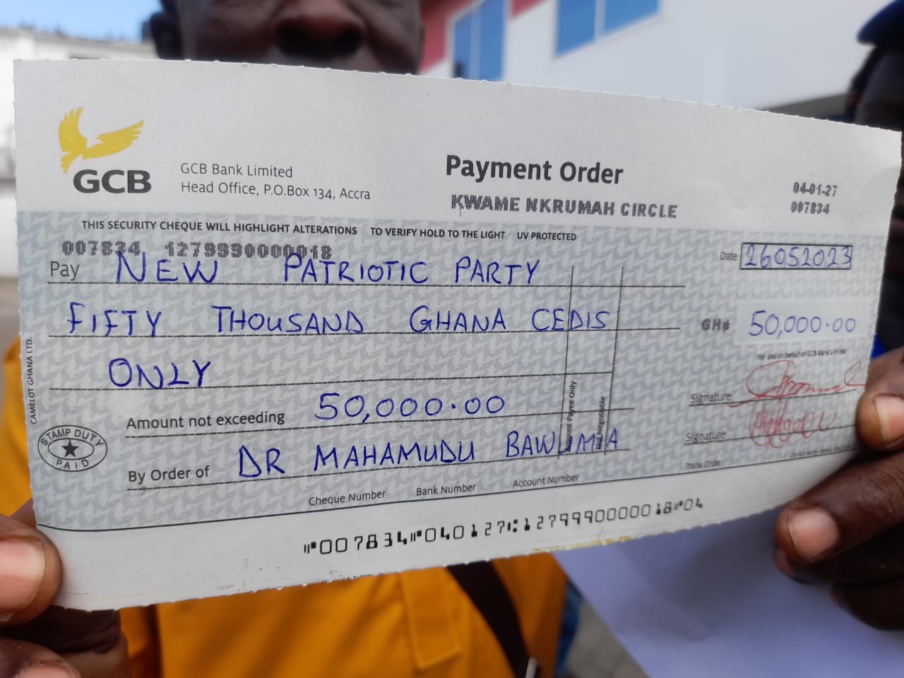 Group picks up NPP’s flagbearership forms for Bawumia; pays GH¢50k fee