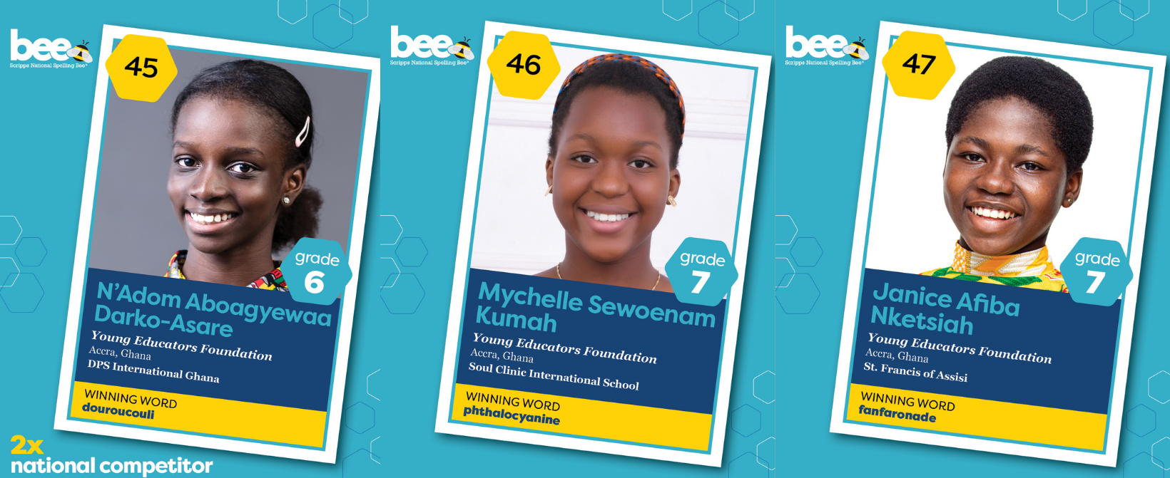 3 Ghanaian girls head to US to compete in 94th Scripps National Spelling Bee